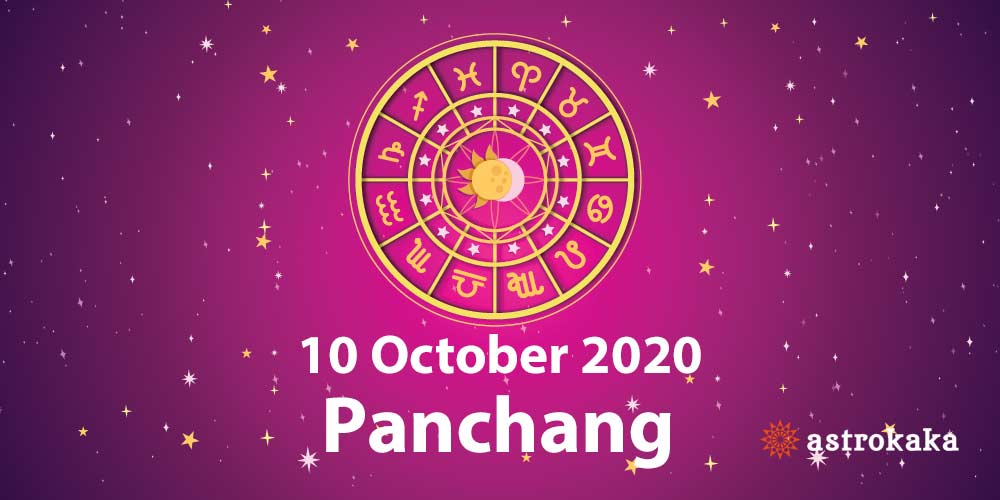 Daily Panchang 10 October 2020 for Today