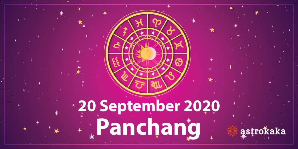 Daily Panchang 20 September 2020 for Today