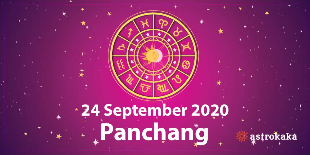 Daily Panchang 24 September 2020 for Today