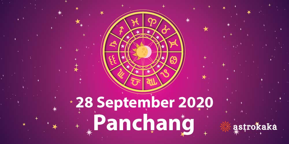 Daily Panchang 28 September 2020 for Today