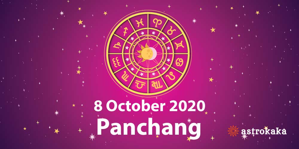 Daily Panchang 8 October 2020 for Today